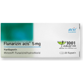 Изображение препарта из Германии: Флунаризин FLUNARIZIN 5MG 100 шт